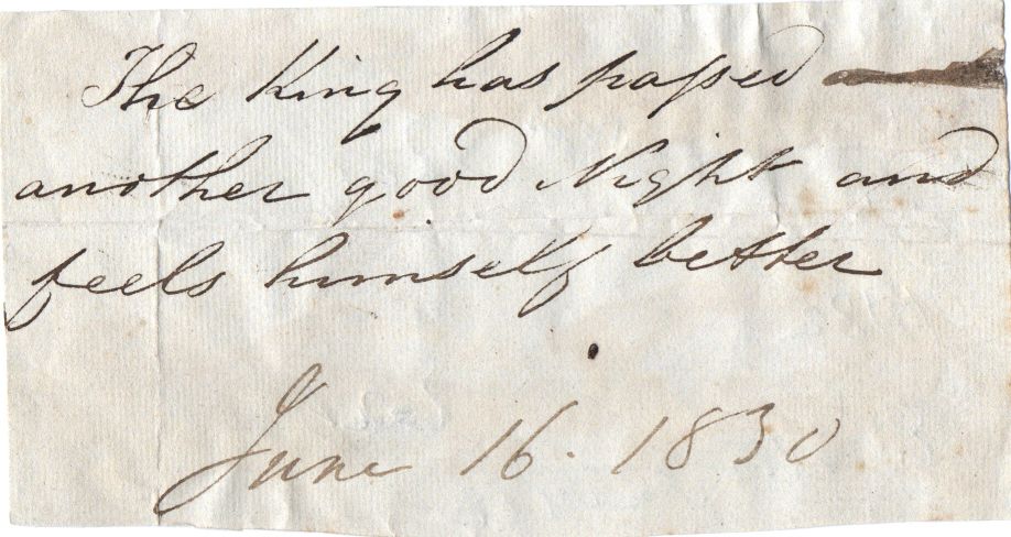 (1762-1830, King of Great Britain) — Sophie Dupré Autographs