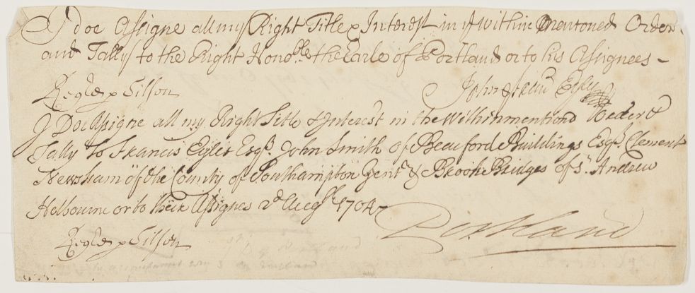 (William Bentinck, 1st Earl, 1649-1709, Privy Councillor to William & Mary) — Sophie Dupré Autographs