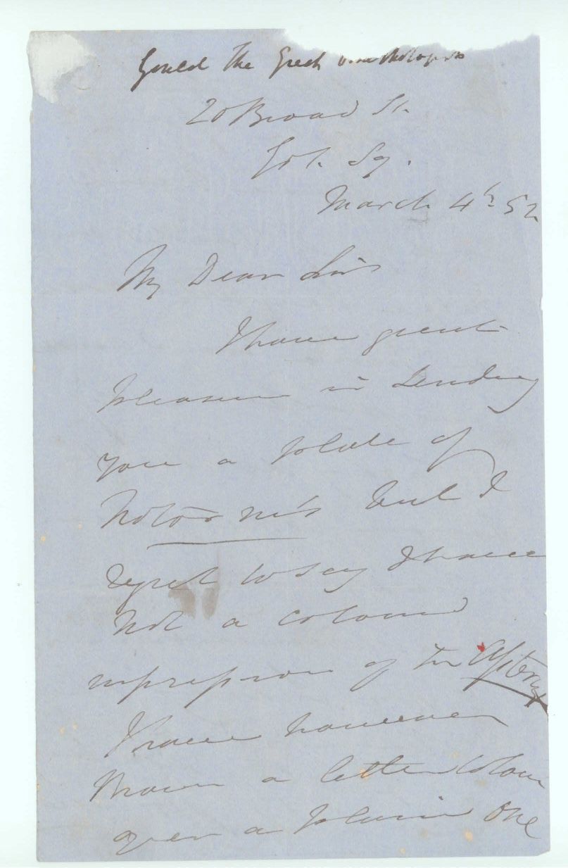 (John, 1804-1881, Ornithologist & Publisher) — Sophie Dupré Autographs