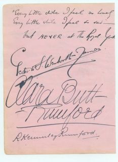 (Dame Clara Ellen, 1873-1936, Contralto) — Sophie Dupré Autographs