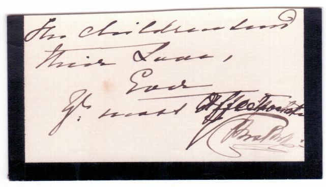 (1840-1901, Empress Frederick of Germany, wife of Frederick III, eldest child of Queen Victoria & mother of Kaiser Wilhelm II) — Sophie Dupré Autographs