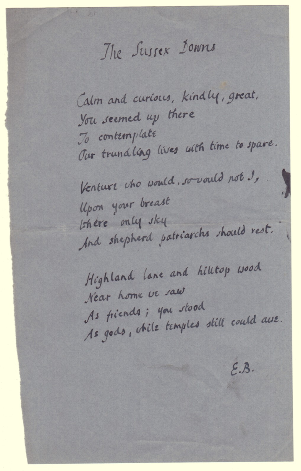 (Edmund, 1896-1974, Poet & Critic) — Sophie Dupré Autographs