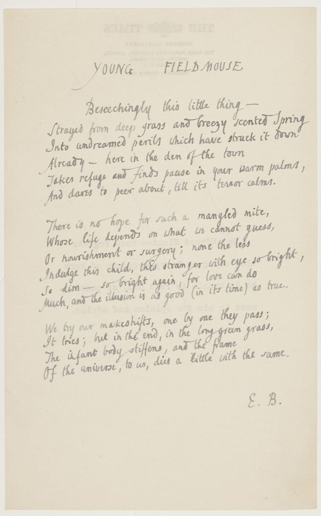 (Edmund, 1896-1974, Poet & Critic) — Sophie Dupré Autographs