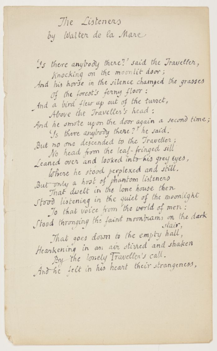 (Edmund, 1896-1974, Poet & Critic) — Sophie Dupré Autographs