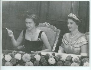 (1926-2022, Longest Serving Monarch of Great Britain) & MARGARET (1930-2002, Princess, Sister of Queen Elizabeth II, Countess of Snowdon)] — Sophie Dupré Autographs