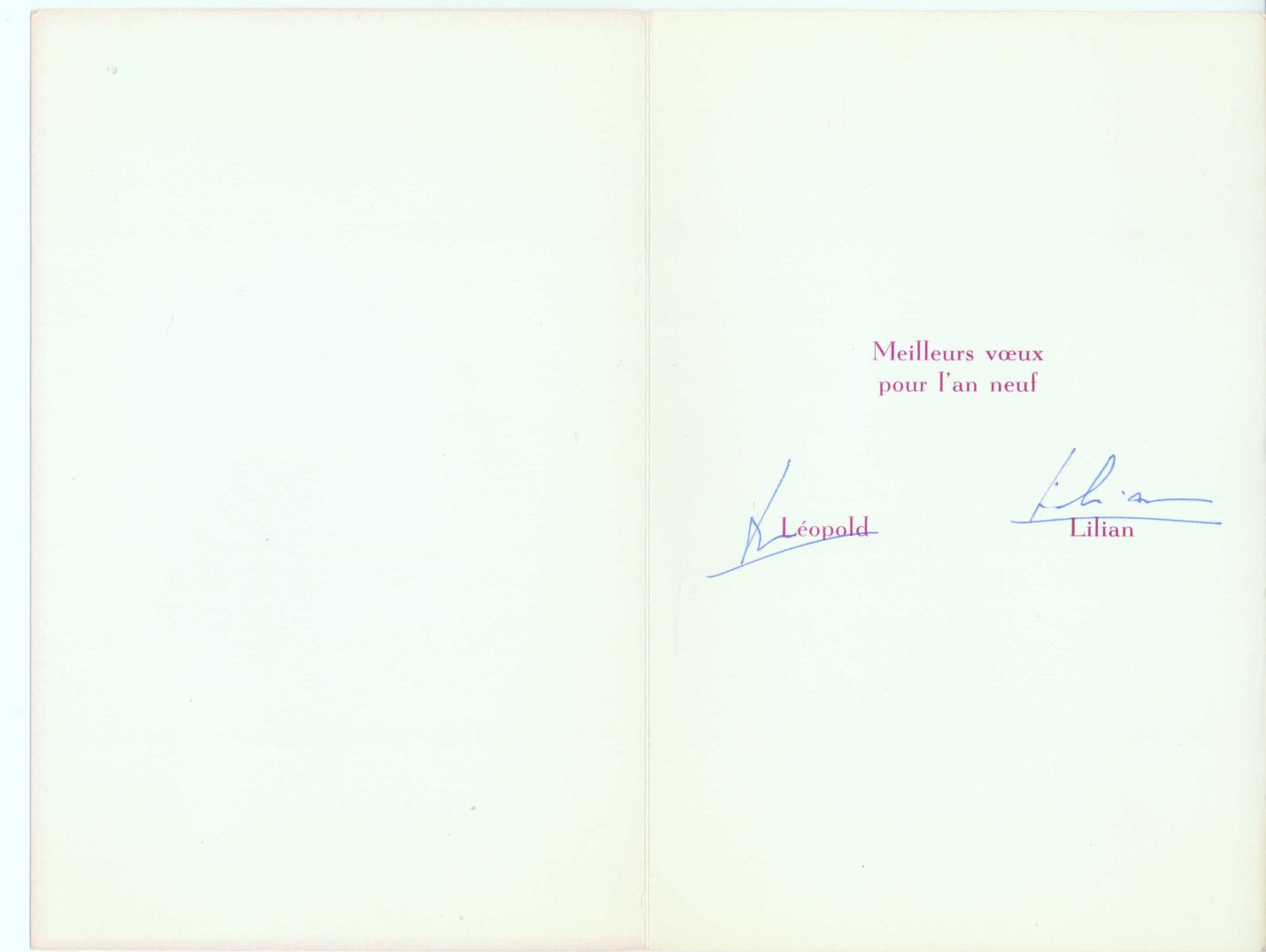 (King of the Belgians, 1901-1983, abdicated in favour of eldest son in 1951) & his 2nd wife LILIAN (b. 1916 Princess of Belgium) — Sophie Dupré Autographs