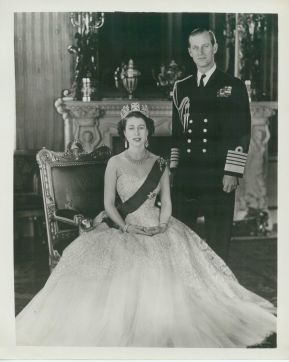 (1926-2022, Longest Serving Monarch of Great Britain) & PHILIP (Duke of Edinburgh, 1921-2021, her Husband)] — Sophie Dupré Autographs