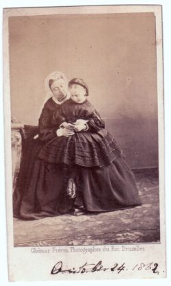 (1819-1901, Queen of Great Britain) with her daughter Princess BEATRICE (1857-1944) — Sophie Dupré Autographs