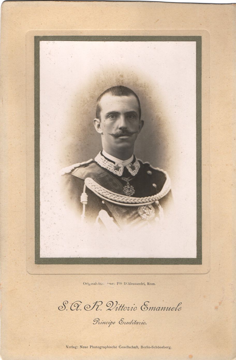 (1869-1947, King of Italy, Abdicated 1946 in favour of his son Umberto) & his wife ELENA (b. 1873-1952, his Queen, daughter of Nicholas I, King of Montenegro)] — Sophie Dupré Autographs