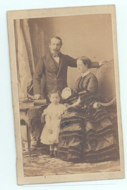 (Louis Napoleon Bonaparte, 1808-1873, Emperor of the French, Nephew of Napoleon I) with his wife EUGÉNIE (née Montijo, 1826-1920) & their son LOUIS (Eugene Jean Joseph, 1856-1879, Prince Imperial, killed while out with a reconnoitring party at Ulundi, Zululand)] — Sophie Dupré Autographs