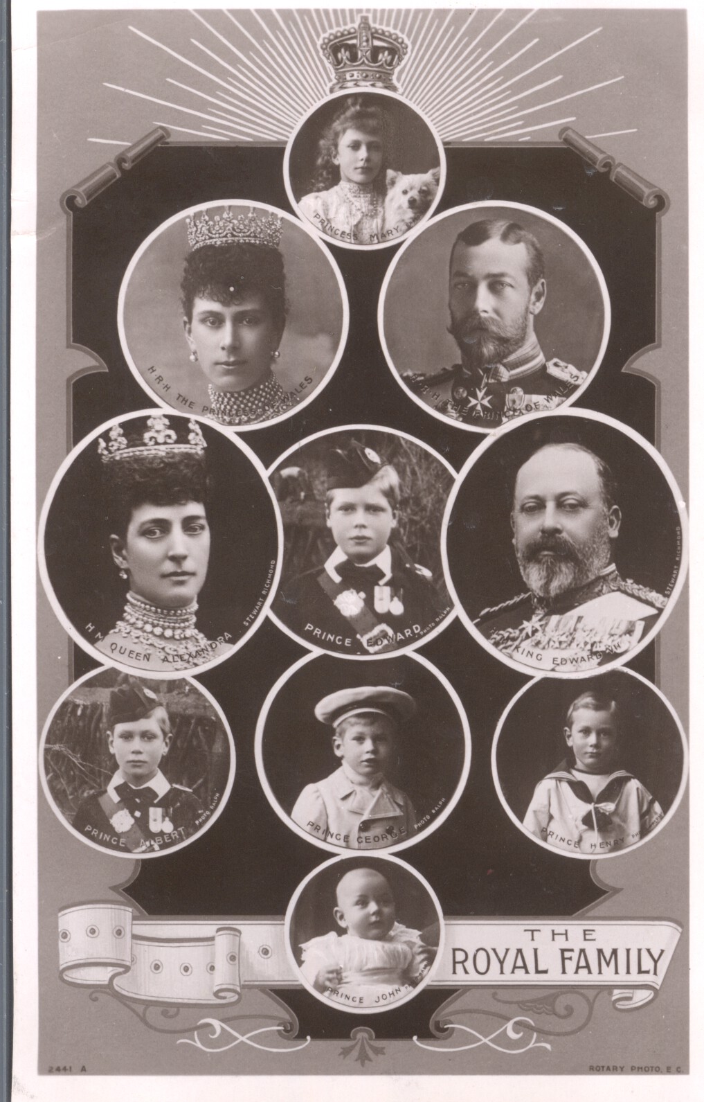 (1841-1910, King of Great Britain) & his daughter LOUISE (1867-1931)] — Sophie Dupré Autographs