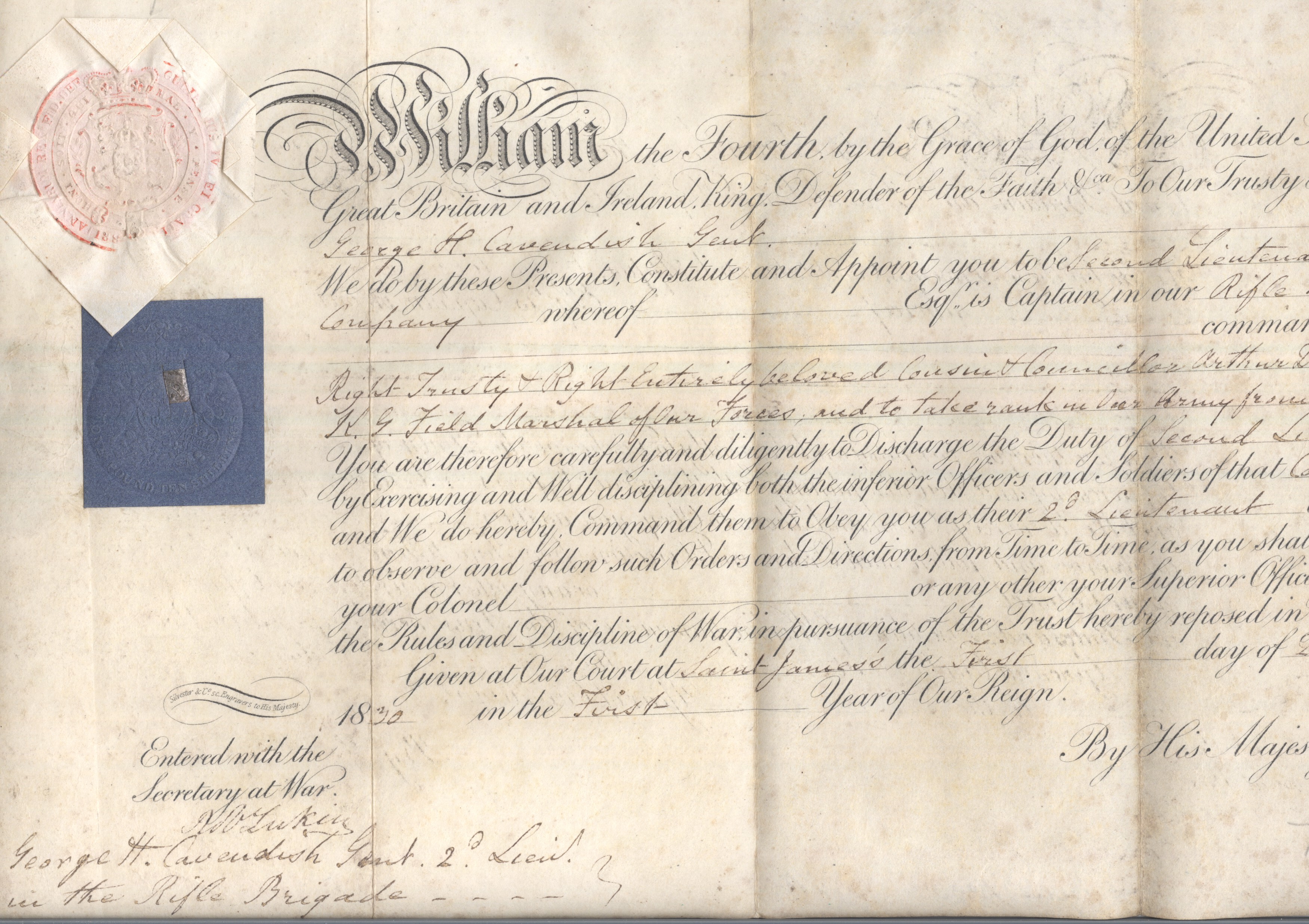 (1765-1837, King of Great Britain) — Sophie Dupré Autographs