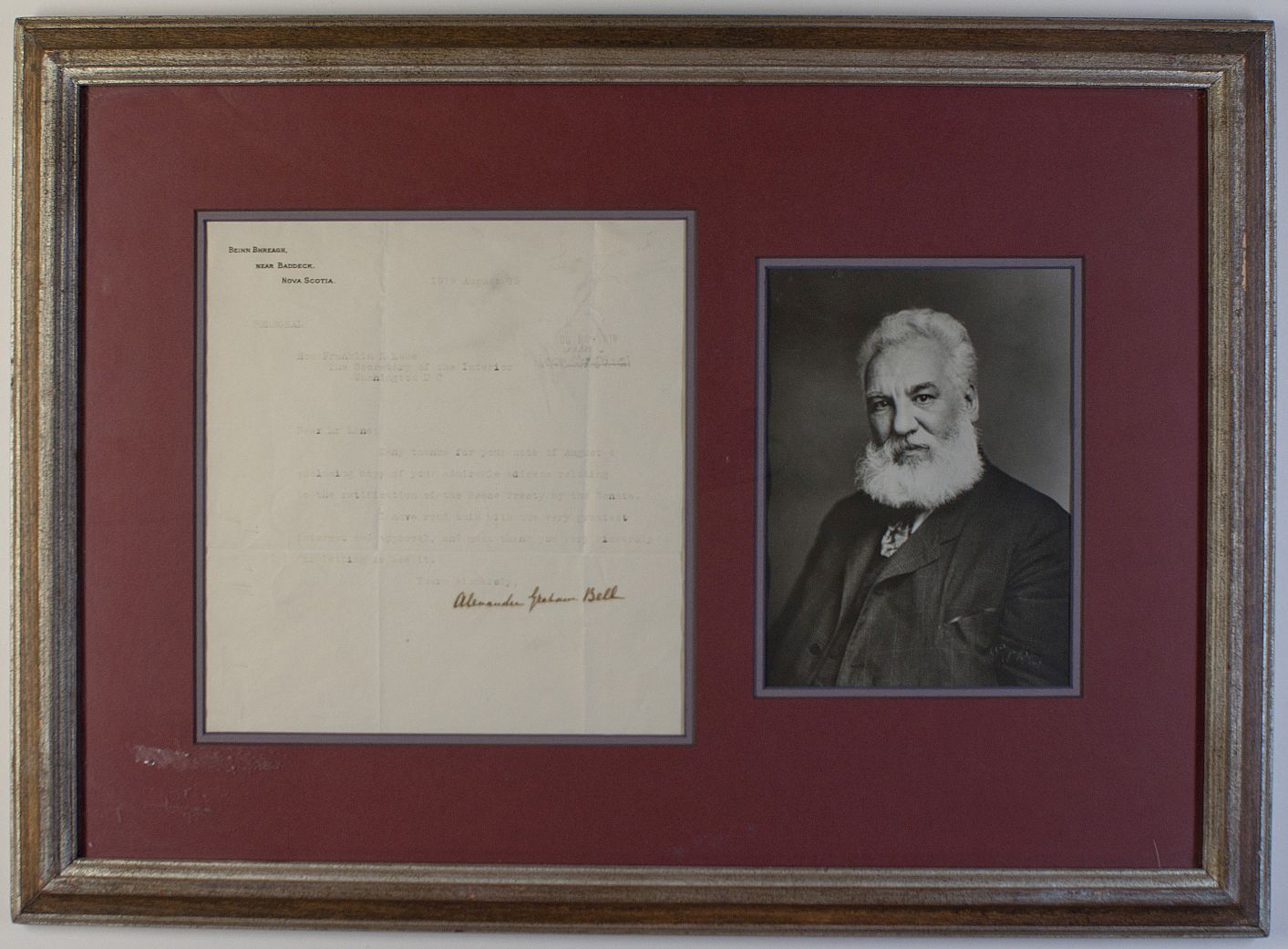 (Alexander Graham, 1847-1922,Inventor of the Telephone) — Sophie Dupré Autographs