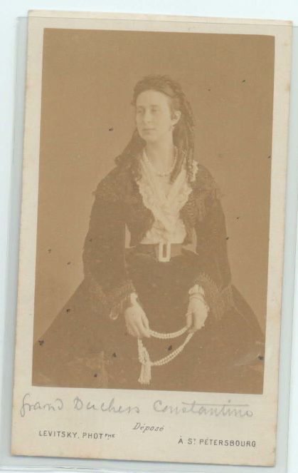 (Grand Duchess Constantine, 1830-1911, daughter of Joseph of Saxe-Altenburg)] — Sophie Dupré Autographs