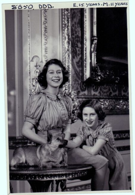 (1926-2022, Longest Serving Monarch of Great Britain) & her sister Princess MARGARET (Rose, 1930-2002, Countess of Snowdon) — Sophie Dupré Autographs