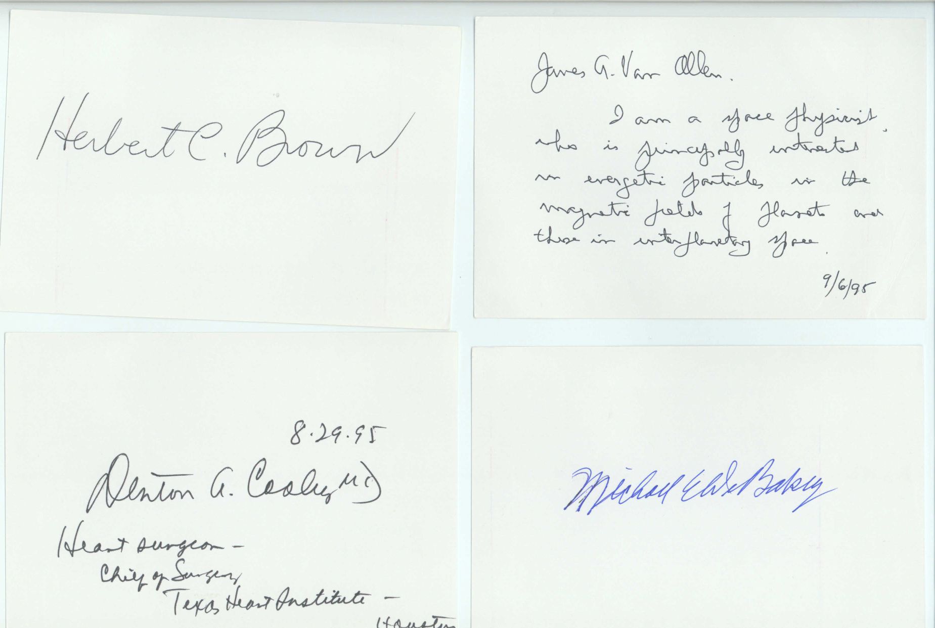 A small collection as follows: — Sophie Dupré Autographs
