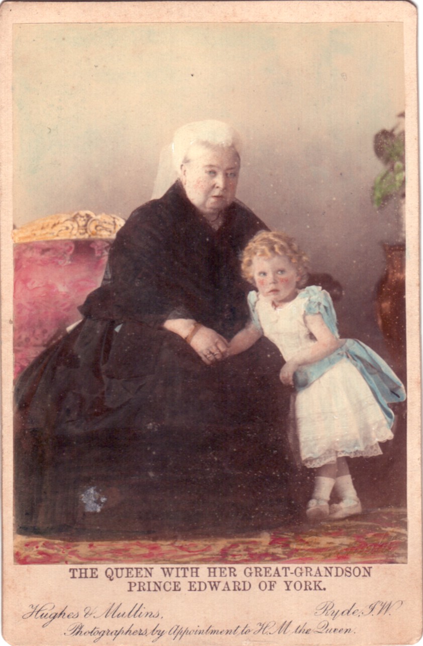 (1819-1901, Queen of Great Britain) with her great-grandson EDWARD VIII (1894-1972, King of Great Britain, Later the Duke of Windsor)] — Sophie Dupré Autographs