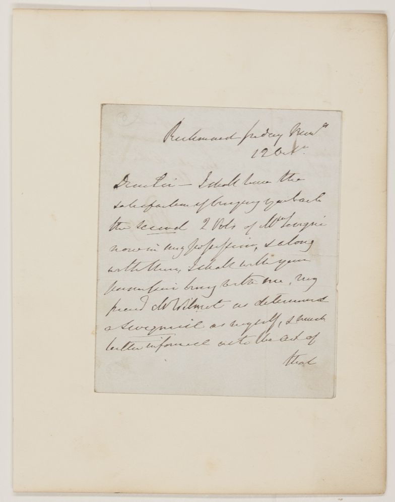(Richard Doddridge, 1825-1900, Novelist, author of 'Lorna Doone') — Sophie Dupré Autographs