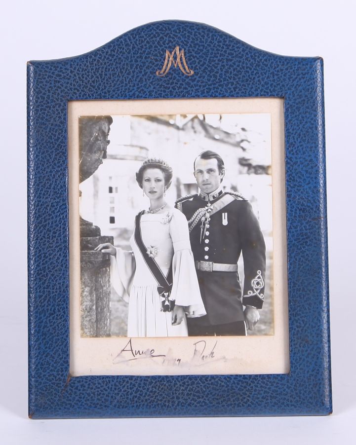 (b. 1950, Princess Royal, Daughter of Elizabeth II) & Capt Mark PHILLIPS (b. 1948, her ex-husband) — Sophie Dupré Autographs