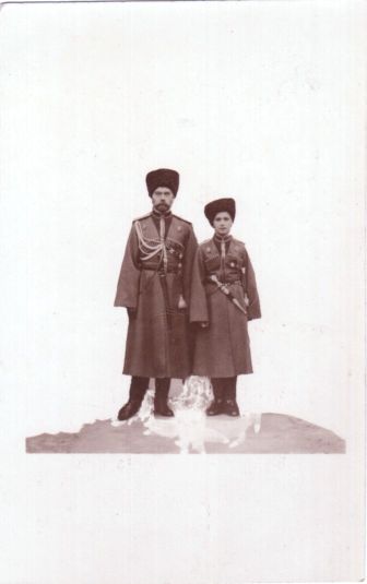 (1868-1918, Tsar of Russia from 1894, Assasinated after the Revolution) & his son the Tsarevitch ALEXEI (1904-1918) — Sophie Dupré Autographs