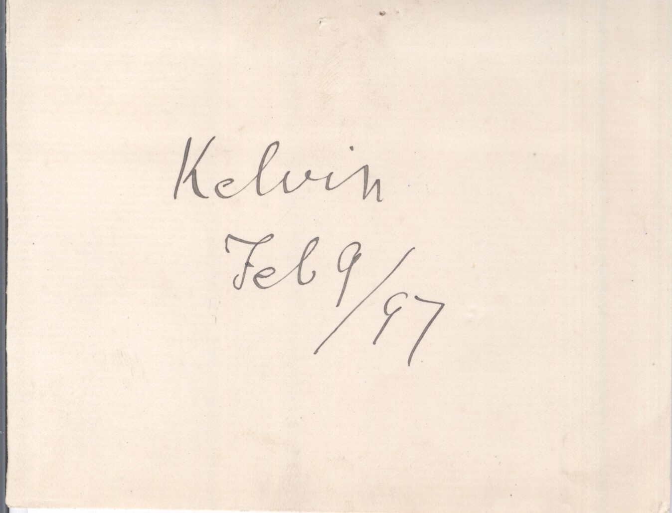 (Lord, Sir William Thomson, 1824-1907, Physicist, Mathematician & Inventor) — Sophie Dupré Autographs