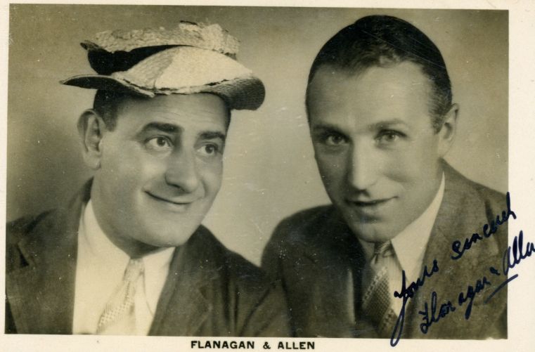 (Bud, 1896-1968) and Chesney ALLEN (1893-1982) Comedy Duo, members of the CRAZY GANG — Sophie Dupré Autographs