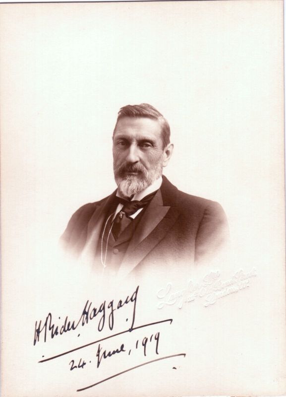 (Sir H. Rider, 1856-1925, Novelist, Author of 'King Solomon's Mines') — Sophie Dupré Autographs