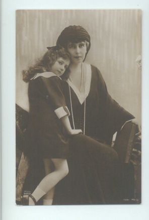 (1875-1938, Princess of Great Britain, daughter of Alfred, Duke of Edinburgh, and Queen of Ferdinand I of Romania)] & her daughter ILEANA, 1909-1991, Princess who became Duchess of Austria and finally a nun. — Sophie Dupré Autographs