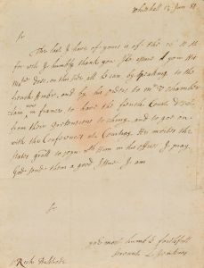 (Sir Leoline, 1625-1685, Judge of the Admiralty Court and Diplomat, Secretary of State, 1680-1684) — Sophie Dupré Autographs