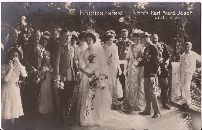 (1887-1922, Emperor of Austria) and his wife ZITA (of Bourbon Parma, 1892-1989)] — Sophie Dupré Autographs