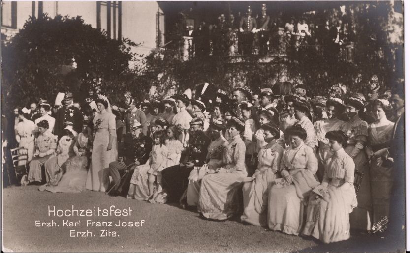 (1887-1922, Emperor of Austria) and his wife ZITA (of Bourbon Parma, 1892-1989)] — Sophie Dupré Autographs