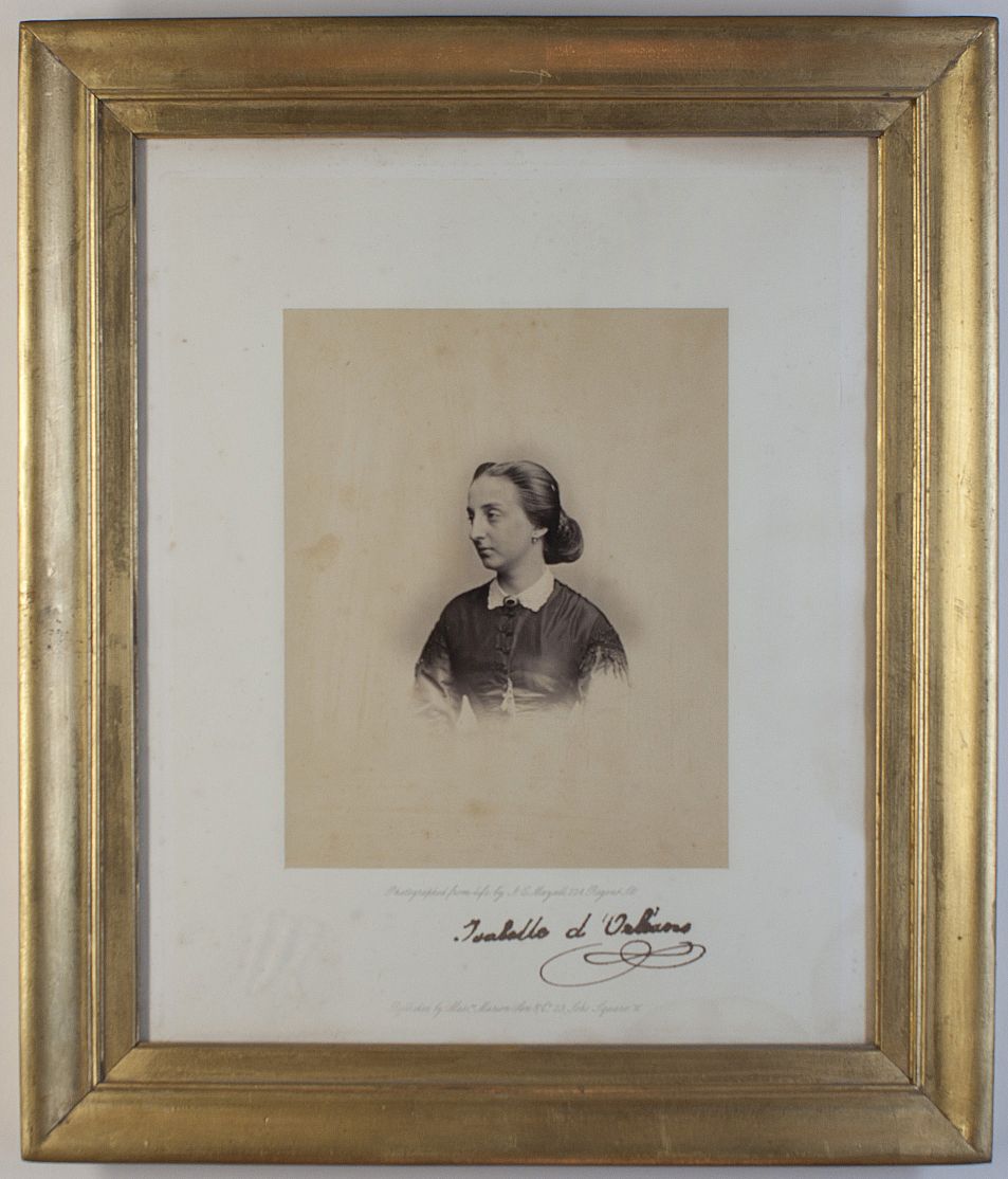 (Louis-Philippe Albert of Orléans, Comte de Paris, 1838-1894, grandson of Louis Philippe I, King of the French) and his wife, his paternal first cousin Princess Marie ISABELLE of Orléans (1848–1919, Infanta of Spain) — Sophie Dupré Autographs
