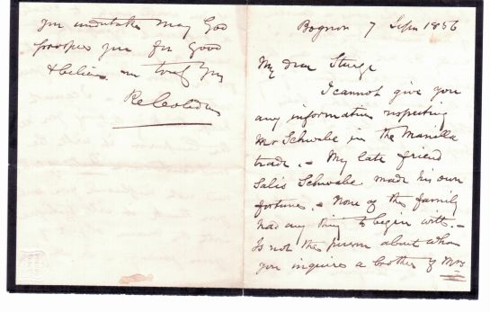 (Sir Richard, 1804-1865, Radical and Liberal Politician, Campaigner for Free Trade and Peace, Associate of the Anti-Corn Law League and the Cobden-Chealier Treaty) — Sophie Dupré Autographs