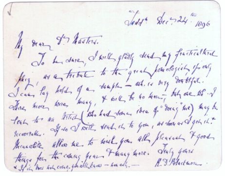 (Richard Doddridge, 1825-1900, Novelist, author of 'Lorna Doone') — Sophie Dupré Autographs