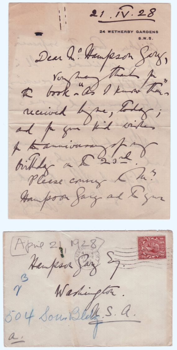 (Edmund, Viscount, 1861-1936, Field Marshal, High Commissioner of Egypt, 1919-1925) — Sophie Dupré Autographs