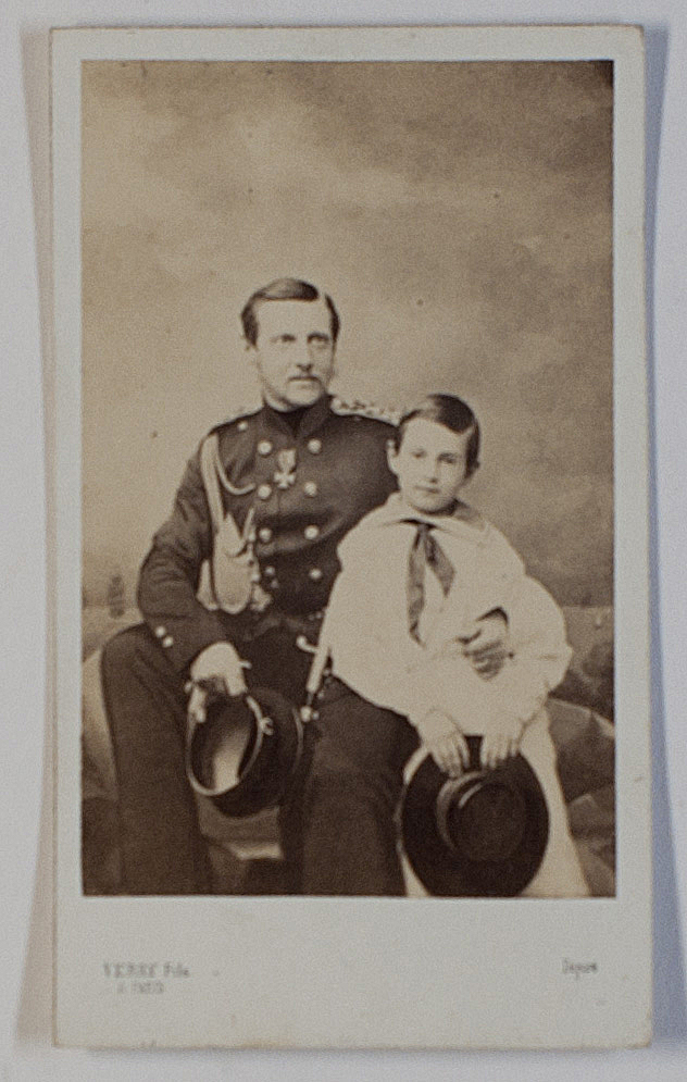 (1829-1892, Grand Duke, son of Nicholas I of Russia) & his son NICHOLAS (Grand Duke, 1850-1918, killed by the Bolsheviks at Tashkent) — Sophie Dupré Autographs