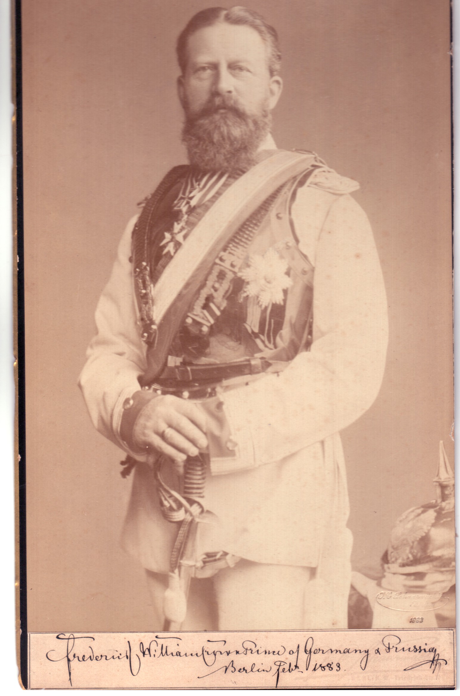 (Wilhelm Nikolaus, 1831-1888, son-in-law of Queen Victoria, Emperor of Germany for 99 days) — Sophie Dupré Autographs