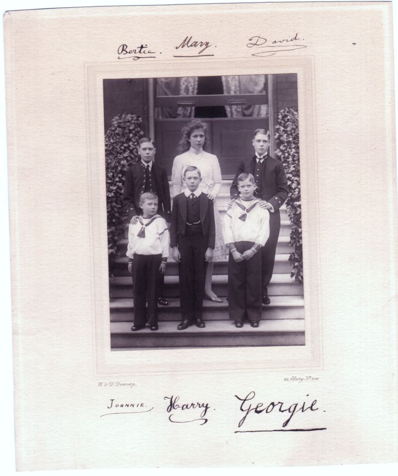 (1905-1919, Prince, Son of George V & Queen Mary) with his elder brothers and sister EDWARD VIII (1894-1972, King of Great Britain, Later the Duke of Windsor), GEORGE VI (1895-1952, King of Great Britain), HENRY (1900-1974, Duke of Gloucester), GEORGE (1902-1942, Duke of Kent) & MARY (1897-1965, Princess Royal, Countess of Harewood), — Sophie Dupré Autographs
