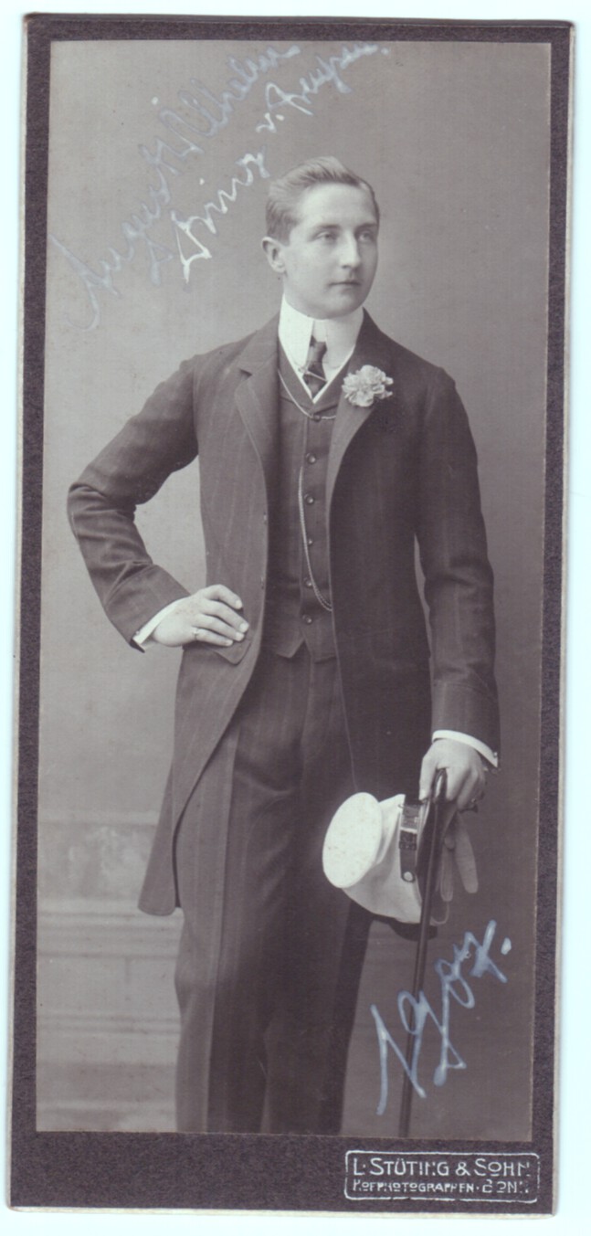 (Prince, 1887-1949, 4th son of Kaiser Wilhelm II, married his cousin Princess Alexandra Victoria of Schleswig-Holstein) — Sophie Dupré Autographs