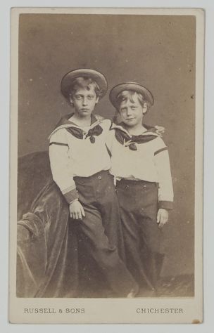 (Christian Edward, Duke of Clarence, 1864-1892, Eldest Son of Edward VII) & GEORGE V (1865-1936, King of Great Britain)] — Sophie Dupré Autographs