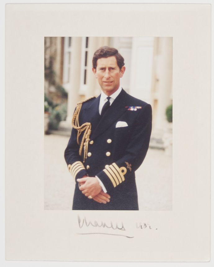 (Philip Arthur George, b. 1948, King of Great Britain, Former Prince of Wales) — Sophie Dupré Autographs