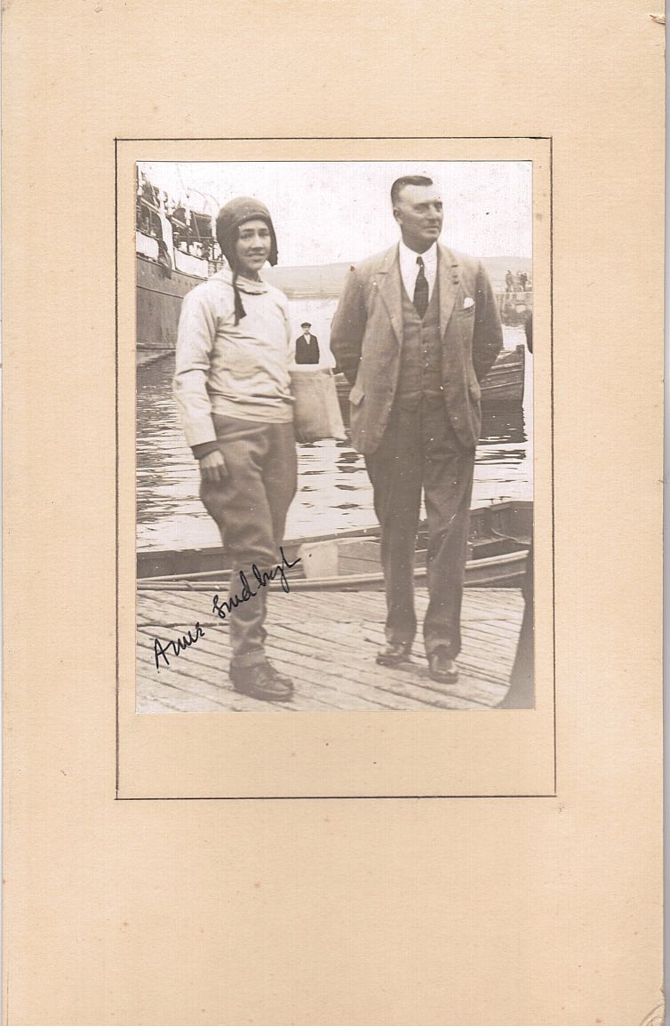 (Anne, 1906-2001, pioneering American Aviator, author, and wife of CHARLES, 1902-1974, American Aviator, First to fly solo non-stop across the Atlantic in 1927) — Sophie Dupré Autographs