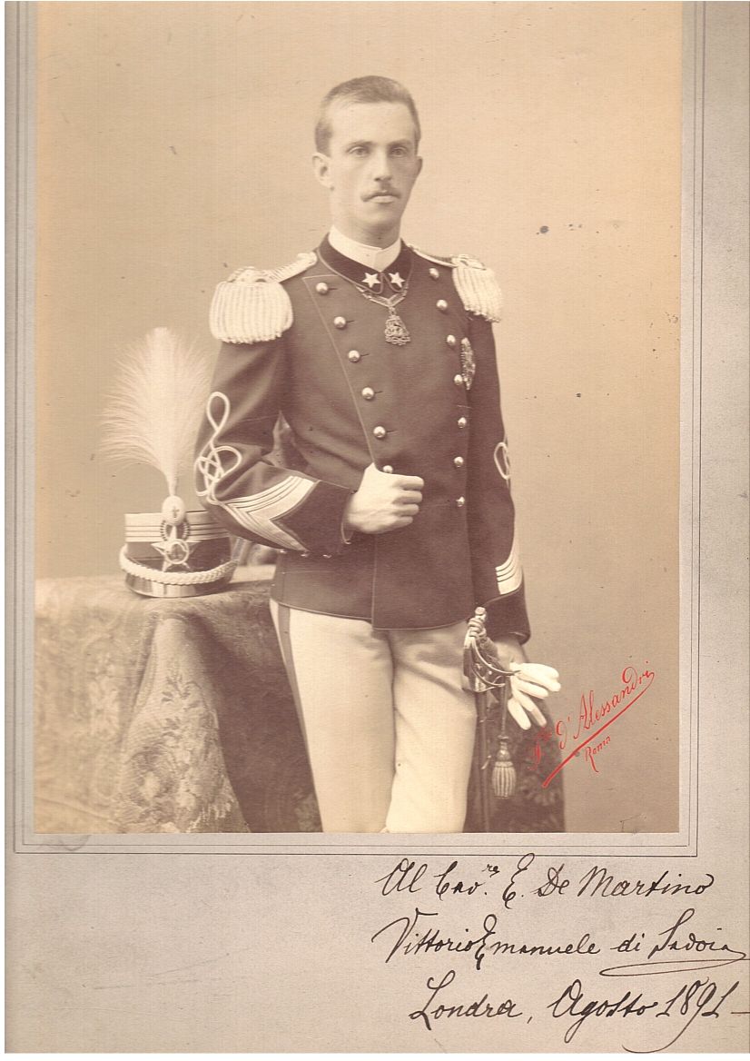 (1869-1947, King of Italy, Abdicated 1946 in favour of his son Umberto) — Sophie Dupré Autographs