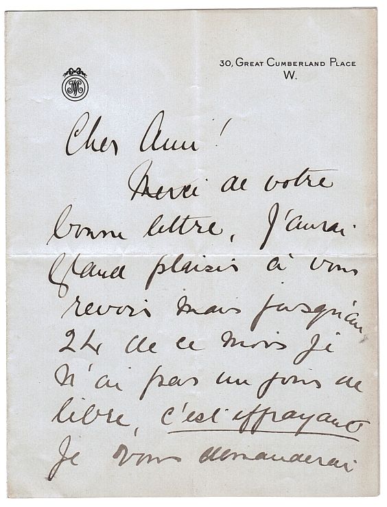 (Dame Nellie, 1867-1931, Australian Soprano) — Sophie Dupré Autographs