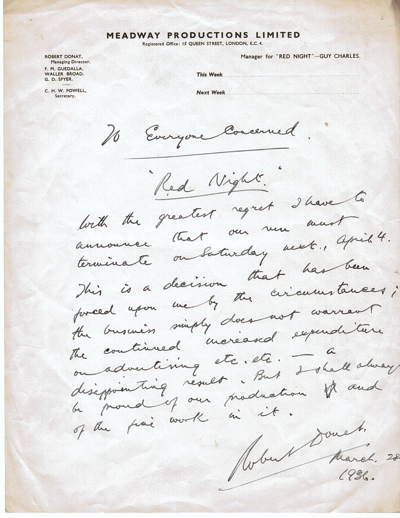 (Robert, 1905-1958, Actor) — Sophie Dupré Autographs