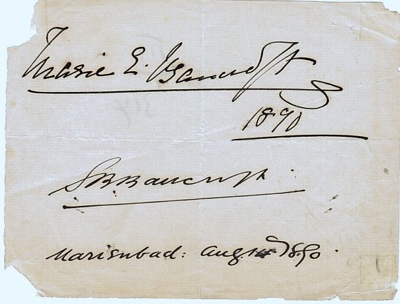 (Sir Squire, 1841-1926, Actor Manager) & his wife Marie Effie BANCROFT (née Wilton, 1839-1921, Actress) — Sophie Dupré Autographs