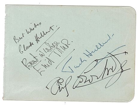 (Dame Cicely, 1893-1984, Comedienne), Jack HULBERT (1892-1978, Comedian) & his brother Claude HULBERT, (1900-1964, British Stage and Screen Comedian) — Sophie Dupré Autographs