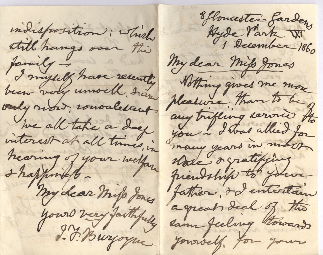 (Sir John Fox, 1782-1871, Engineer, Field Marshal) — Sophie Dupré Autographs