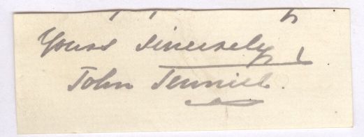 (Sir John, 1820-1914, Caricaturist & Illustrator of 'Alice in Wonderland') — Sophie Dupré Autographs