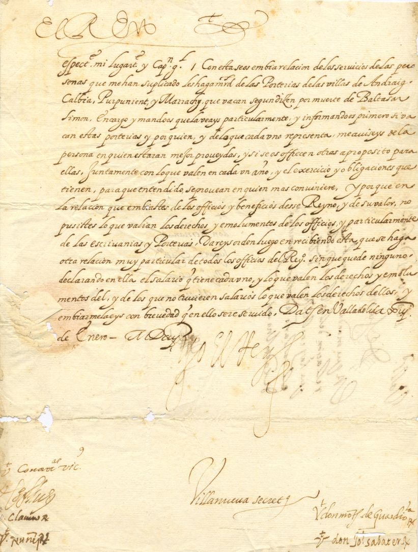 (1578-1621, King of Spain 1598-1621) — Sophie Dupré Autographs